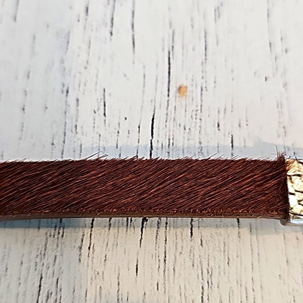 Handmade Cow Leather Indian Nickel Bracelet - Picture 7 of 7